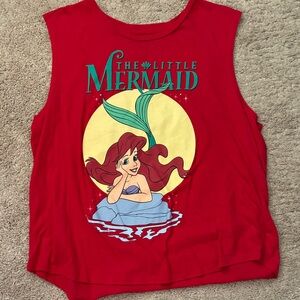 Disney Red The Little Mermaid Kids Tank Top